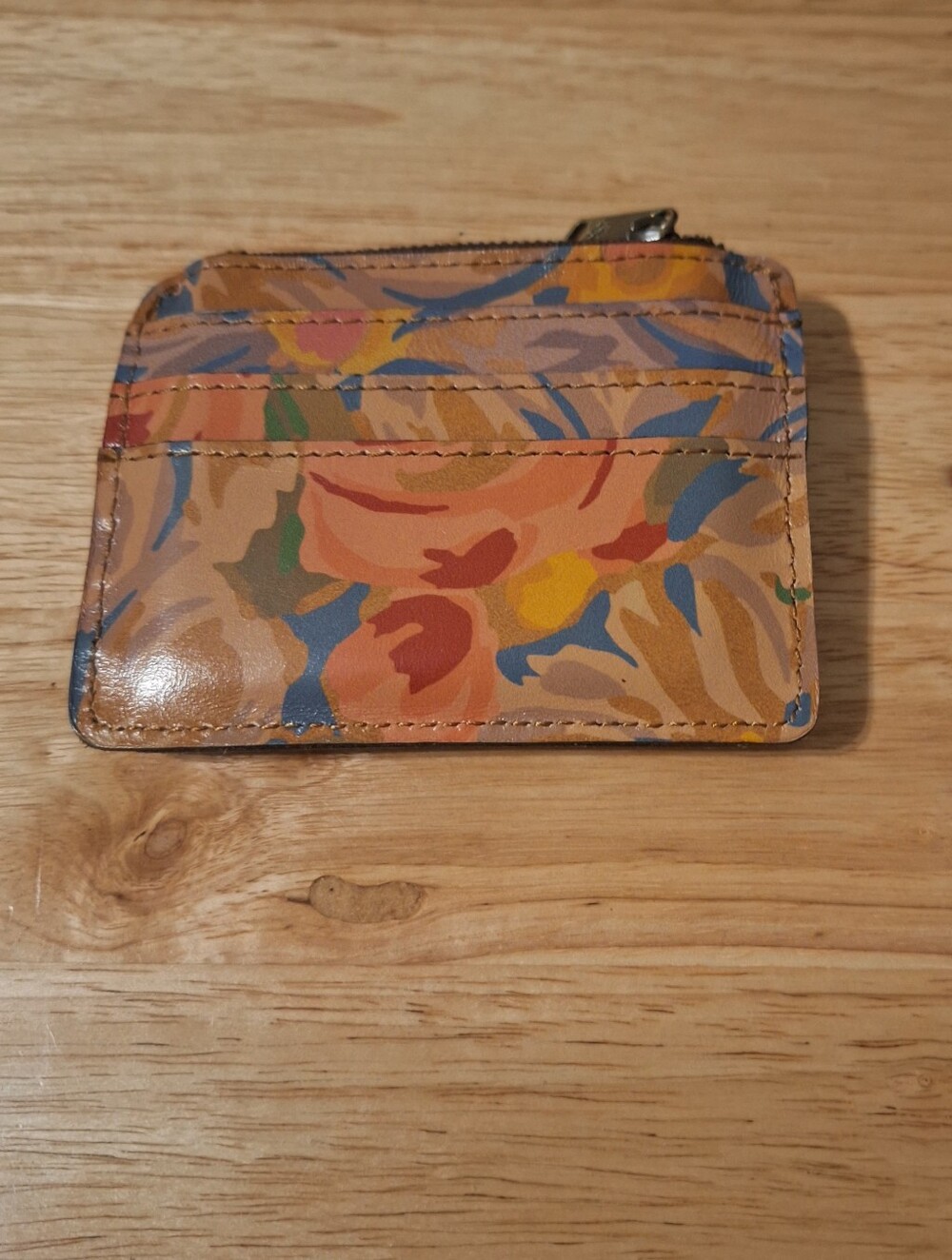 Patricia Nash Tan Leather Card Holder Wallet
